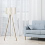 Opviq Lámpara de Pie AYD-1806 Beige y Antiguo